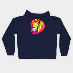 Sunset Lion Kids Hoodie